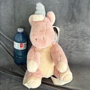 Zara Pink and Gray Plush Bag